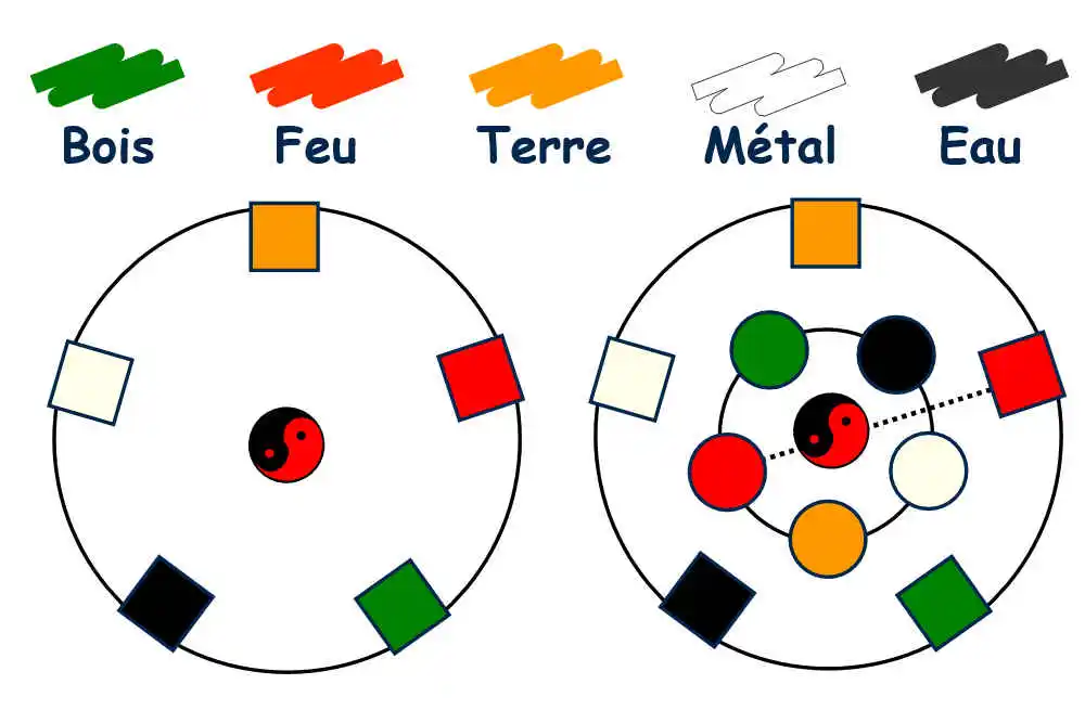 Les 5 polarités.